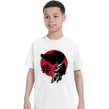Load image into Gallery viewer, Daily_Deal_Shirts T-Shirts, Youth / XS / White Afro Sumi-E
