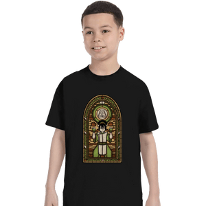 Shirts T-Shirts, Youth / XL / Black Stained Glass Toph