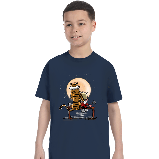 Daily_Deal_Shirts T-Shirts, Youth / XS / Navy Calvin Friends