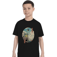 Load image into Gallery viewer, Shirts T-Shirts, Youth / XL / Black Ukiyo-e Delivery
