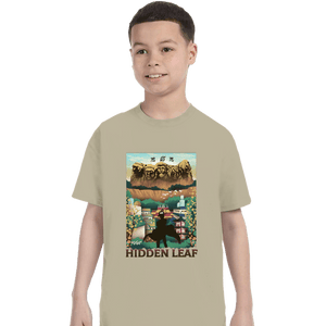 Daily_Deal_Shirts T-Shirts, Youth / XS / Sand Visit Hidden Leaf
