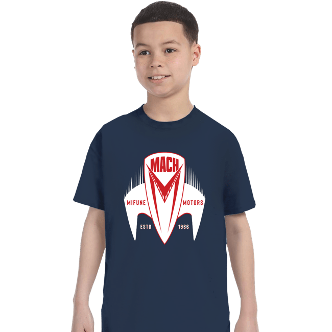 Daily_Deal_Shirts T-Shirts, Youth / XS / Navy Mach 5 Mifune Motors