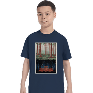Shirts T-Shirts, Youth / XL / Navy Visit the Upside Down