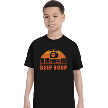 Load image into Gallery viewer, Daily_Deal_Shirts T-Shirts, Youth / XS / Black Vintage Beep Boop
