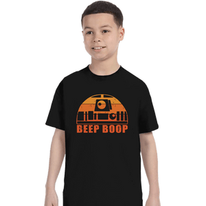 Daily_Deal_Shirts T-Shirts, Youth / XS / Black Vintage Beep Boop