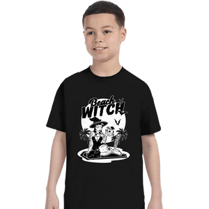 Secret_Shirts T-Shirts, Youth / XS / Black Beach Witch