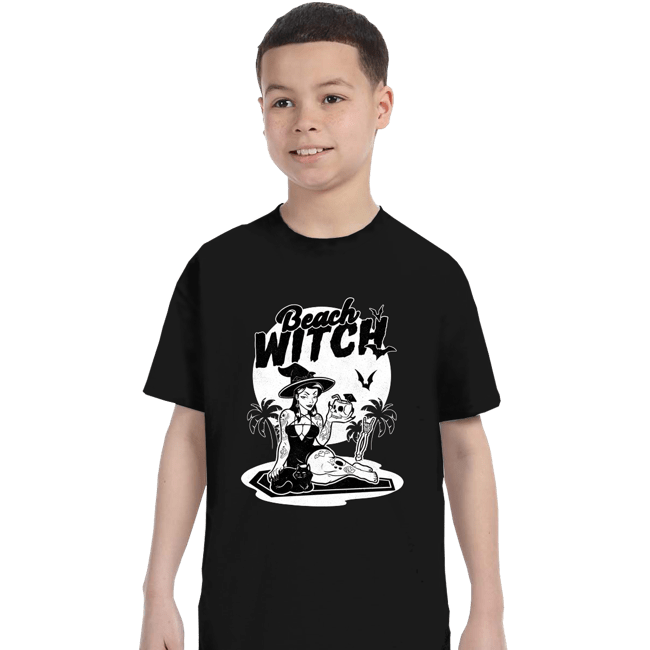 Secret_Shirts T-Shirts, Youth / XS / Black Beach Witch