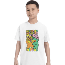 Load image into Gallery viewer, Secret_Shirts T-Shirts, Youth / XS / White Hangry Hippos

