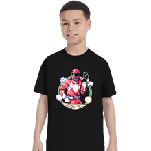 Load image into Gallery viewer, Daily_Deal_Shirts T-Shirts, Youth / XS / Black Red Ranger Dance
