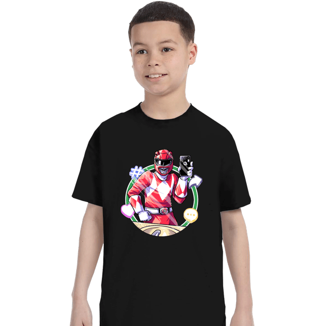 Daily_Deal_Shirts T-Shirts, Youth / XS / Black Red Ranger Dance