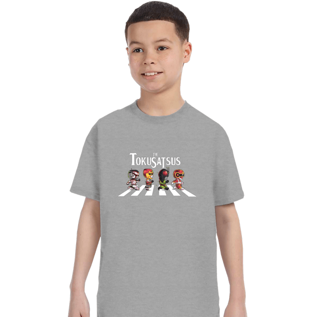 Daily_Deal_Shirts T-Shirts, Youth / XS / Sports Grey Tokusatsu Road