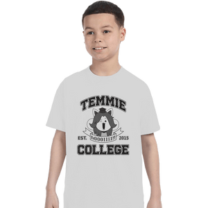Shirts T-Shirts, Youth / Small / White Temmie College