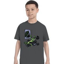 Load image into Gallery viewer, Secret_Shirts T-Shirts, Youth / XS / Charcoal Training For Kaiju
