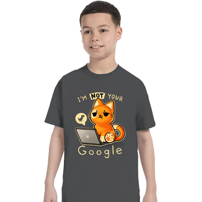 Daily_Deal_Shirts T-Shirts, Youth / XS / Charcoal Not Your Google