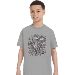 Daily_Deal_Shirts T-Shirts, Youth / XS / Sports Grey Escher Who