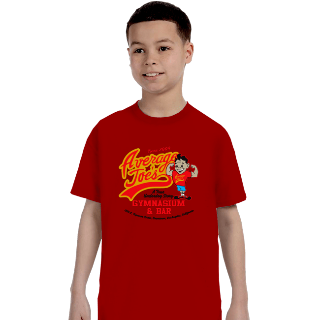 Shirts T-Shirts, Youth / XS / Red Average Joes Gym