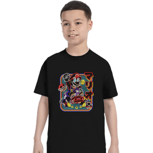 Daily_Deal_Shirts T-Shirts, Youth / XS / Black Neon Kart