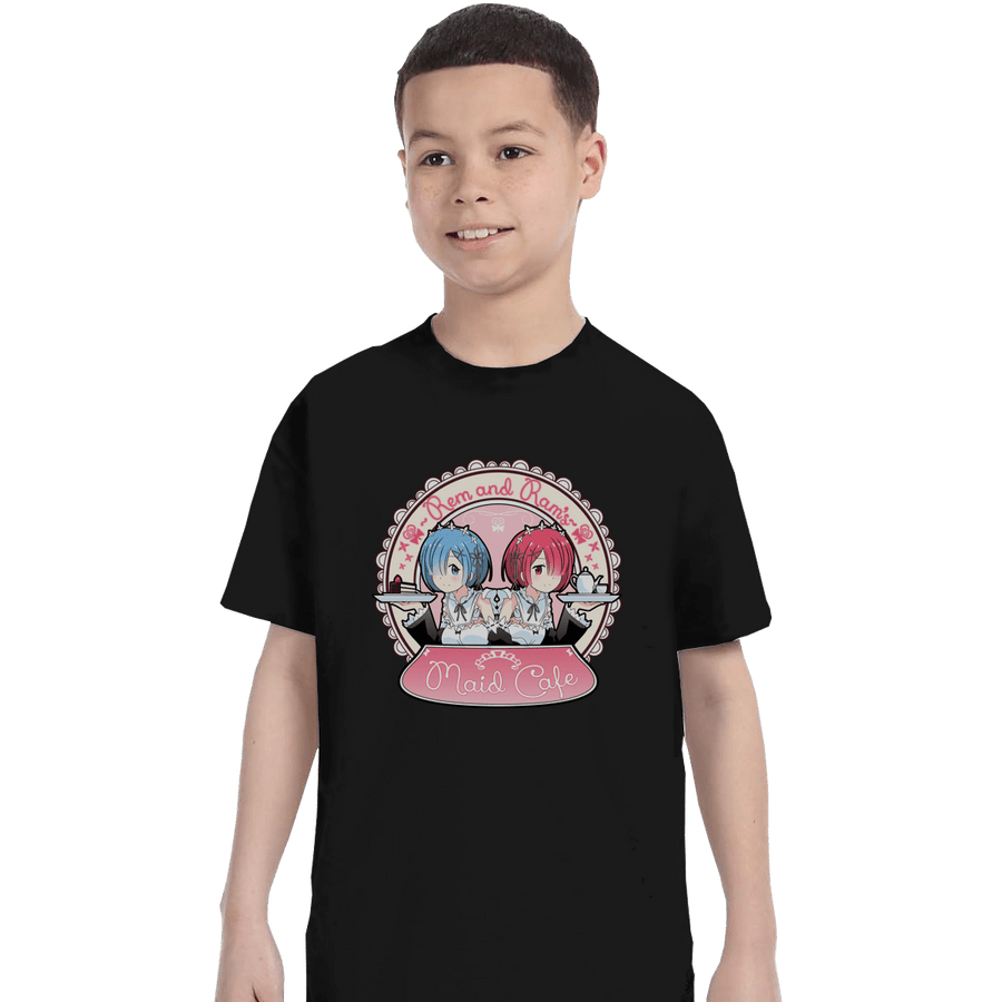 Shirts T-Shirts, Youth / XS / Black Maid Cafe