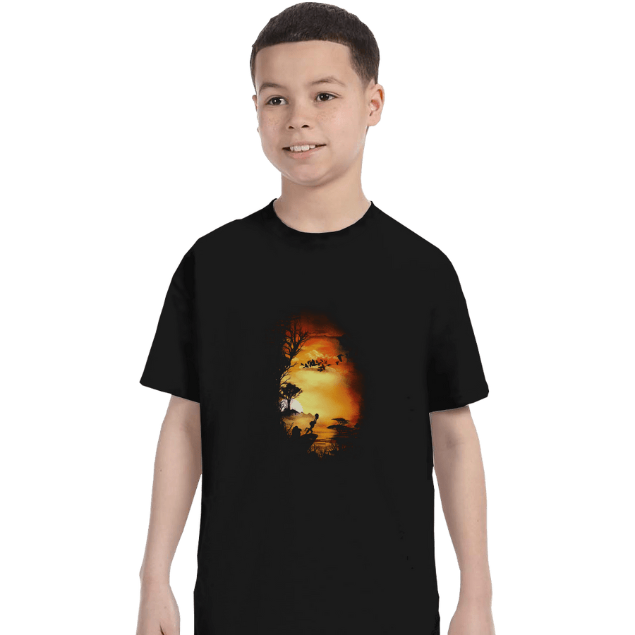 Shirts T-Shirts, Youth / XL / Black The Savannah King