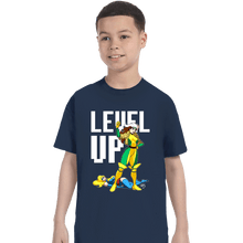 Load image into Gallery viewer, Secret_Shirts T-Shirts, Youth / XS / Navy Rogue Levels Up
