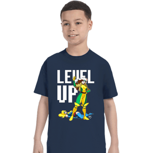 Secret_Shirts T-Shirts, Youth / XS / Navy Rogue Levels Up