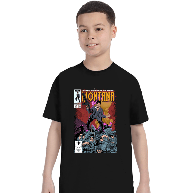 Secret_Shirts T-Shirts, Youth / XS / Black Montana Comics.