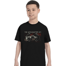 Load image into Gallery viewer, Shirts T-Shirts, Youth / XS / Black Retro Tie Fighter
