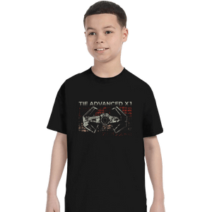 Shirts T-Shirts, Youth / XS / Black Retro Tie Fighter