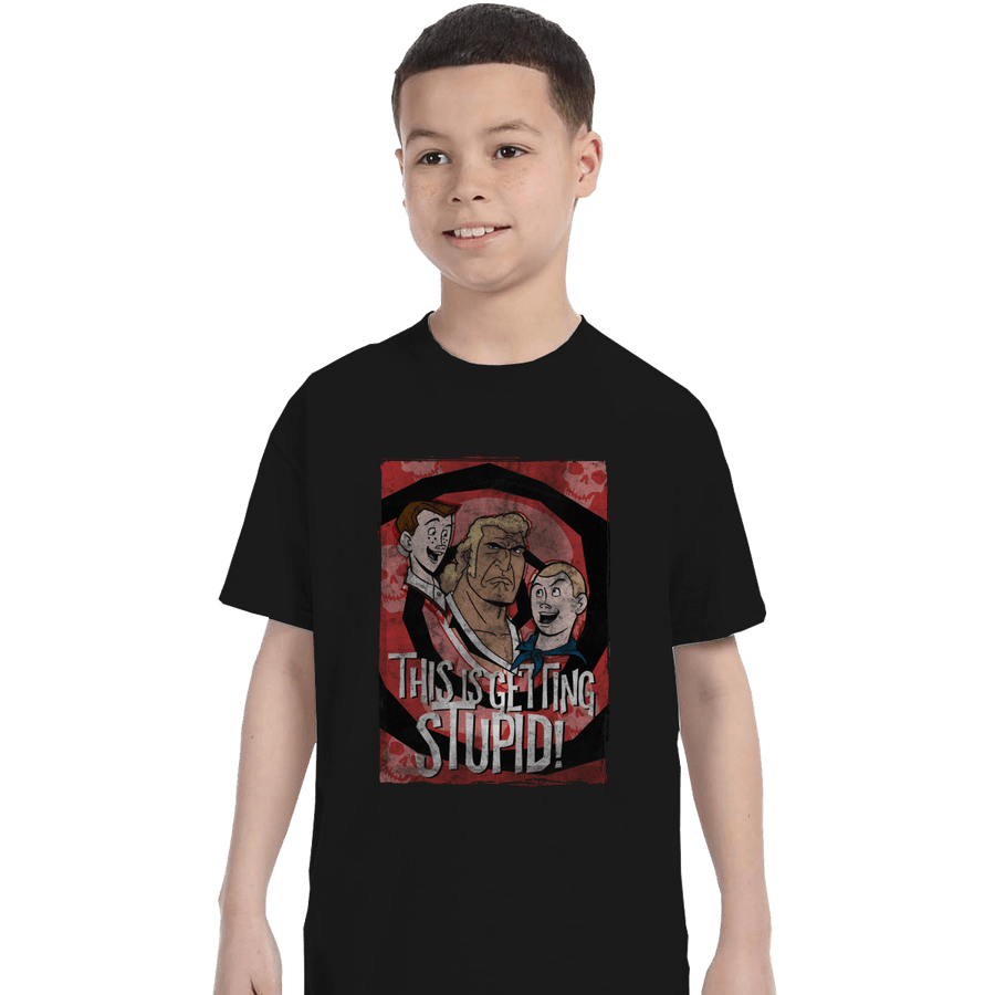 Shirts T-Shirts, Youth / XL / Black This Is Getting Stupid
