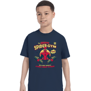 Daily_Deal_Shirts T-Shirts, Youth / XS / Navy The Amazing Spider-Gym