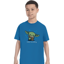 Load image into Gallery viewer, Shirts T-Shirts, Youth / XL / Sapphire Hello Foundling
