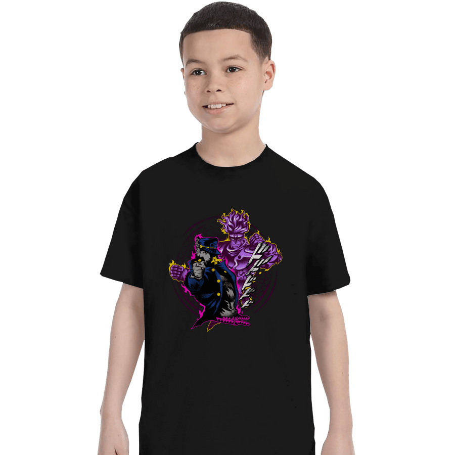 Shirts T-Shirts, Youth / XL / Black Attack Of Jotaro