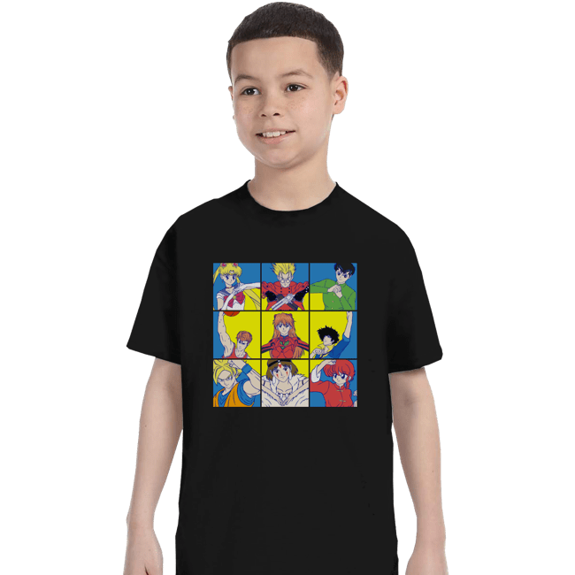 Daily_Deal_Shirts T-Shirts, Youth / XS / Black The Anime Heart Of A 90s Kid