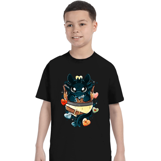 Daily_Deal_Shirts T-Shirts, Youth / XS / Black Dragon Valentine