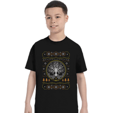 Load image into Gallery viewer, Shirts T-Shirts, Youth / XS / Black Grace Golden Tree Ugly Sweater
