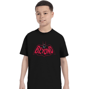 Secret_Shirts T-Shirts, Youth / XS / Black Bat Beyond Tee