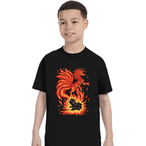 Shirts T-Shirts, Youth / XS / Black The Flame Tailed Fox Within