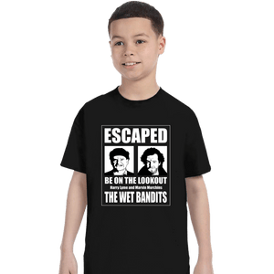 Secret_Shirts T-Shirts, Youth / XS / Black The Wet Bandits Have Escaped