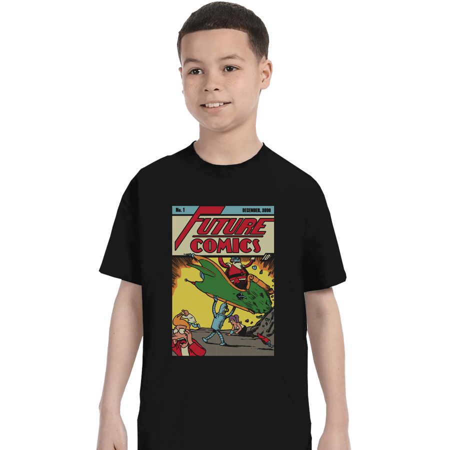 Shirts T-Shirts, Youth / XL / Black Future Comics