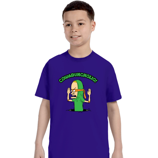 Daily_Deal_Shirts T-Shirts, Youth / XS / Violet Cowabungholio