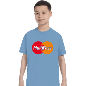 Daily_Deal_Shirts T-Shirts, Youth / XS / Powder Blue Multipass Card