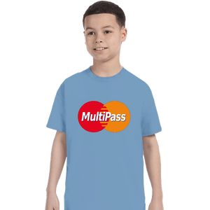 Daily_Deal_Shirts T-Shirts, Youth / XS / Powder Blue Multipass Card