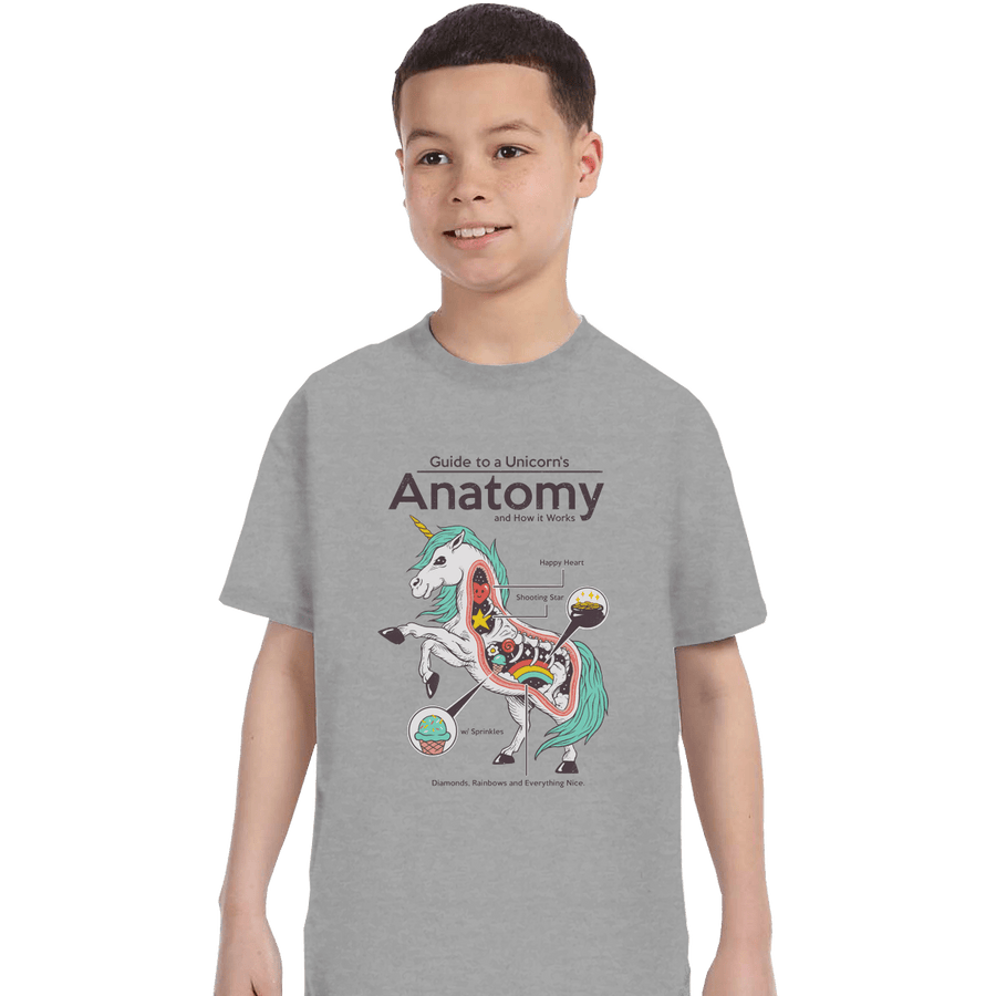 Shirts T-Shirts, Youth / XL / Sports Grey Anatomy Of A Unicorn