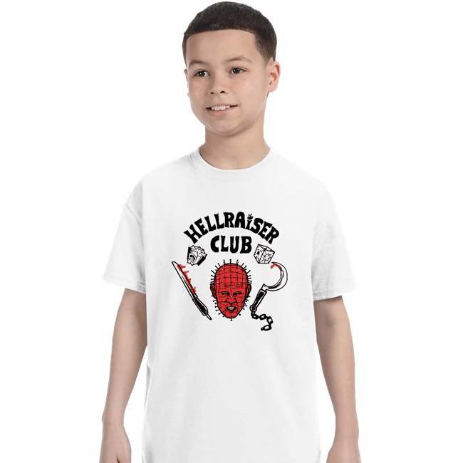 Daily_Deal_Shirts T-Shirts, Youth / XS / White Hellraiser Club