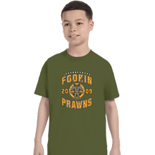 Load image into Gallery viewer, Shirts T-Shirts, Youth / XS / Military Green Joburg Prawns
