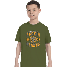 Load image into Gallery viewer, Shirts T-Shirts, Youth / XS / Military Green Joburg Prawns
