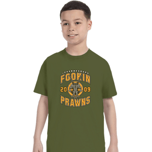 Shirts T-Shirts, Youth / XS / Military Green Joburg Prawns