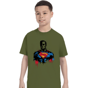Shirts T-Shirts, Youth / XS / Military Green Return Of Kryptonian