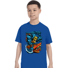 Load image into Gallery viewer, Daily_Deal_Shirts T-Shirts, Youth / XS / Royal Blue Landshark
