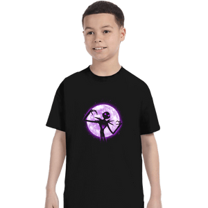 Shirts T-Shirts, Youth / XS / Black Moonlight Skeleton